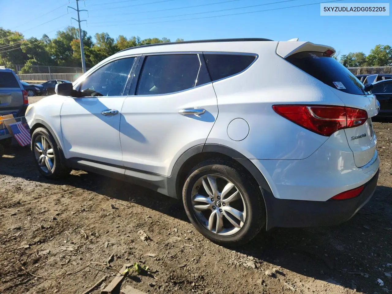 2013 HYUNDAI SANTA FE VIN 5XYZUDLA2DG052205 — фото 2