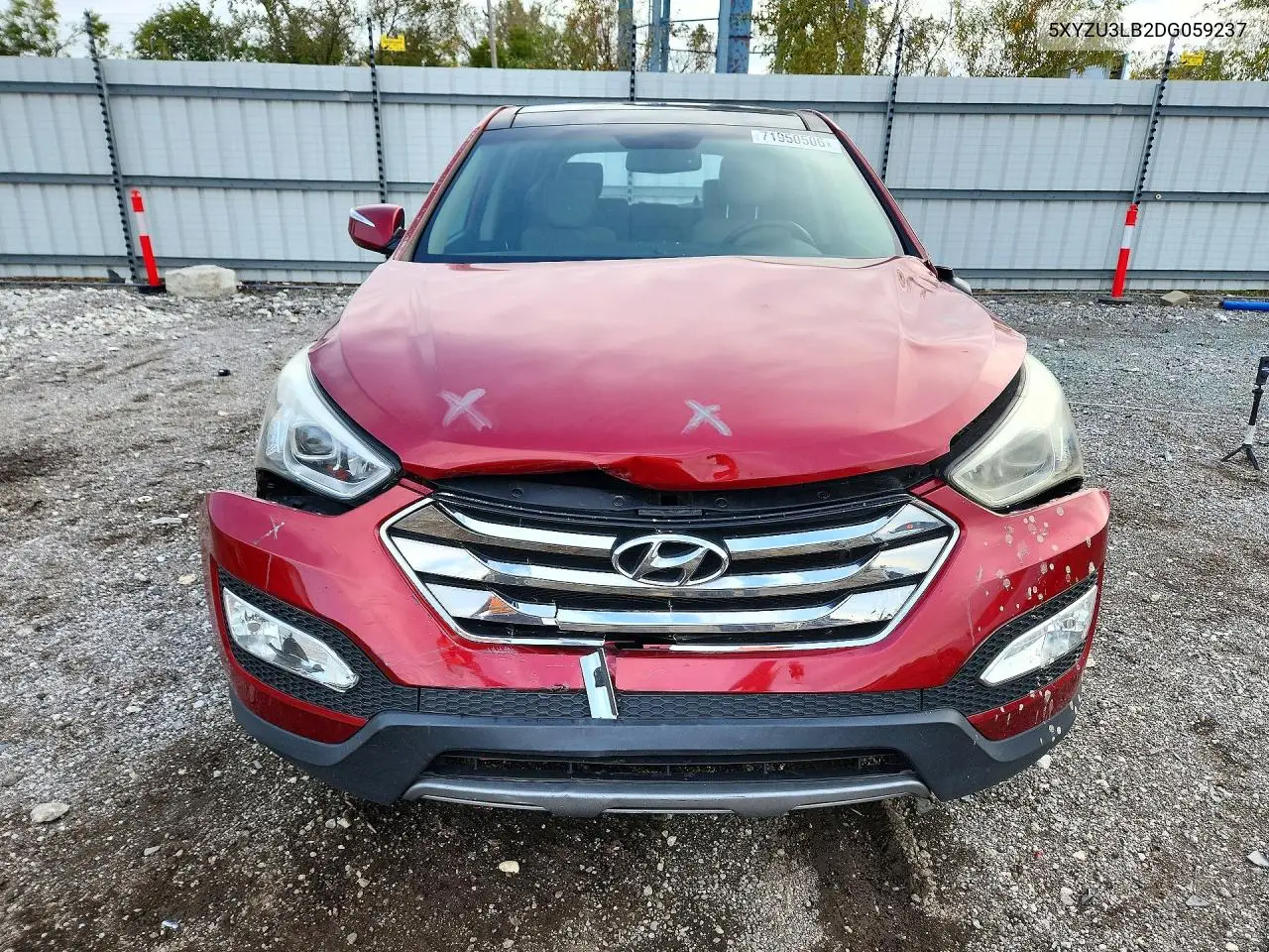 2013 HYUNDAI SANTA FE VIN 5XYZU3LB2DG059237 — фото 5