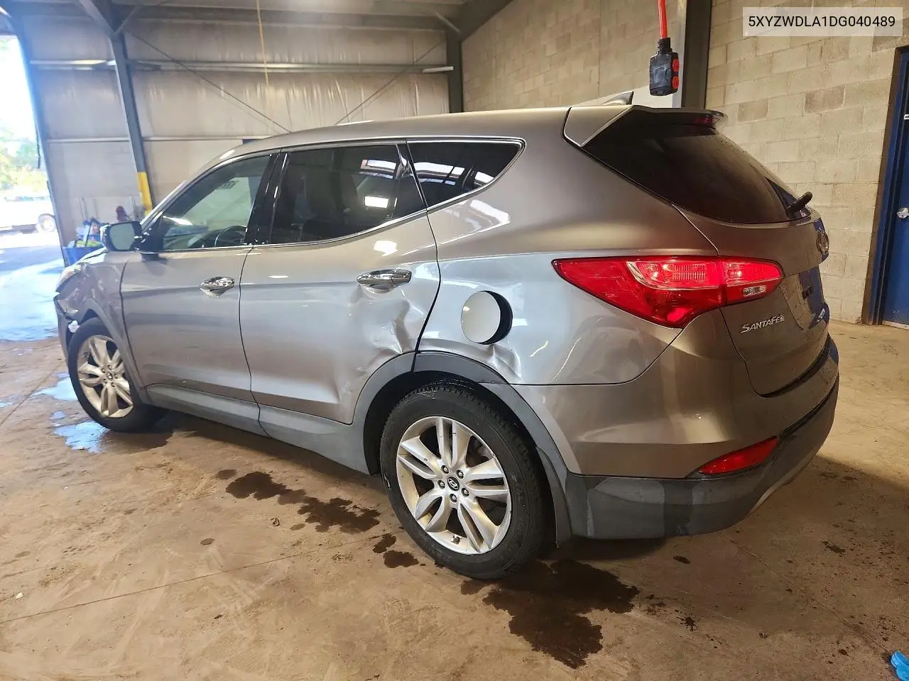 2013 HYUNDAI SANTA FE VIN 5XYZWDLA1DG040489 — фото 2