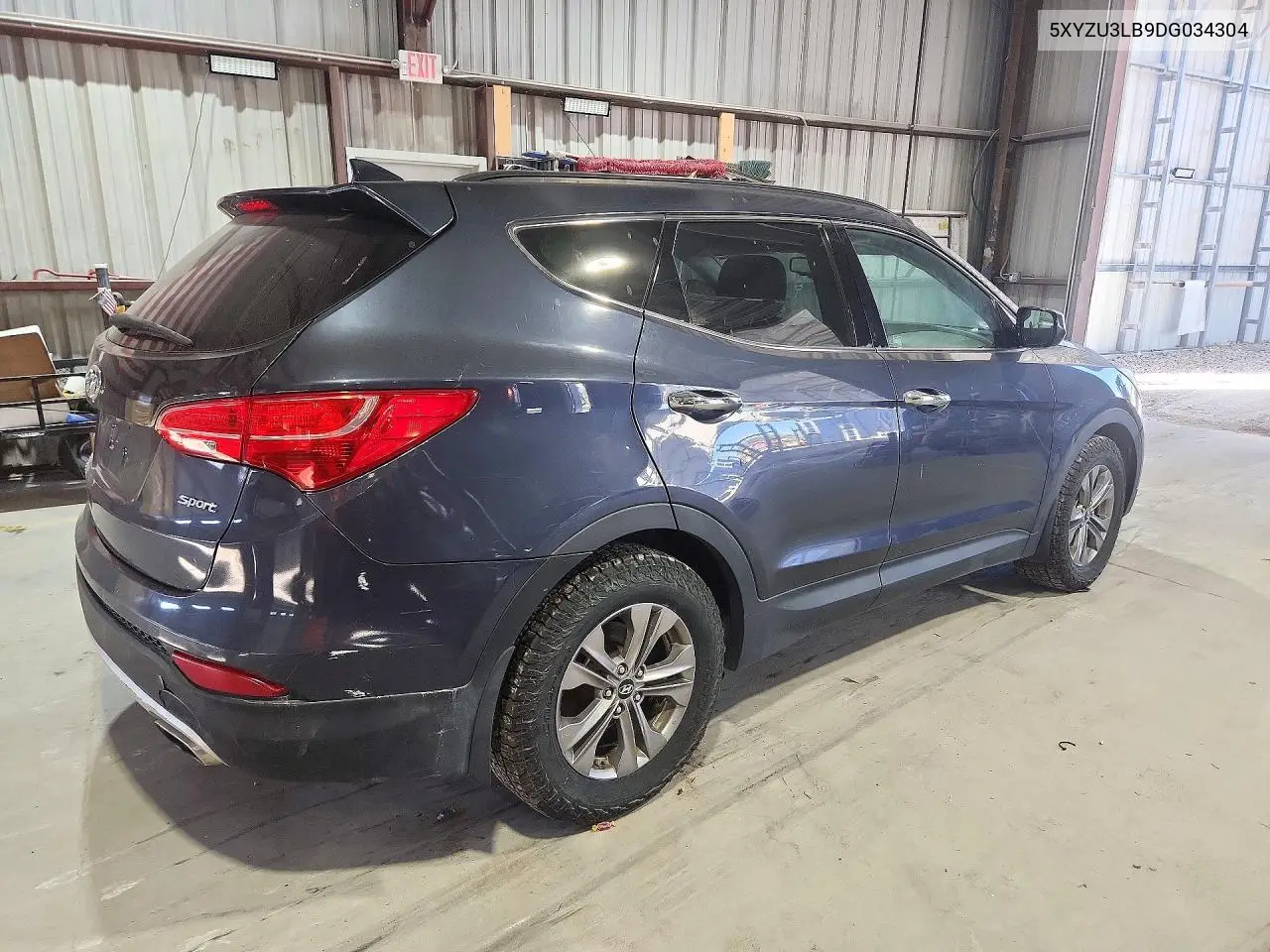 2013 HYUNDAI SANTA FE VIN 5XYZU3LB9DG034304 — фото 3