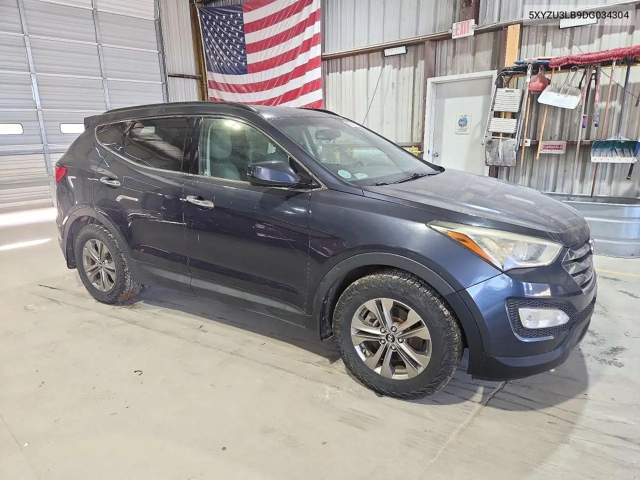 2013 HYUNDAI SANTA FE VIN 5XYZU3LB9DG034304 — фото 4