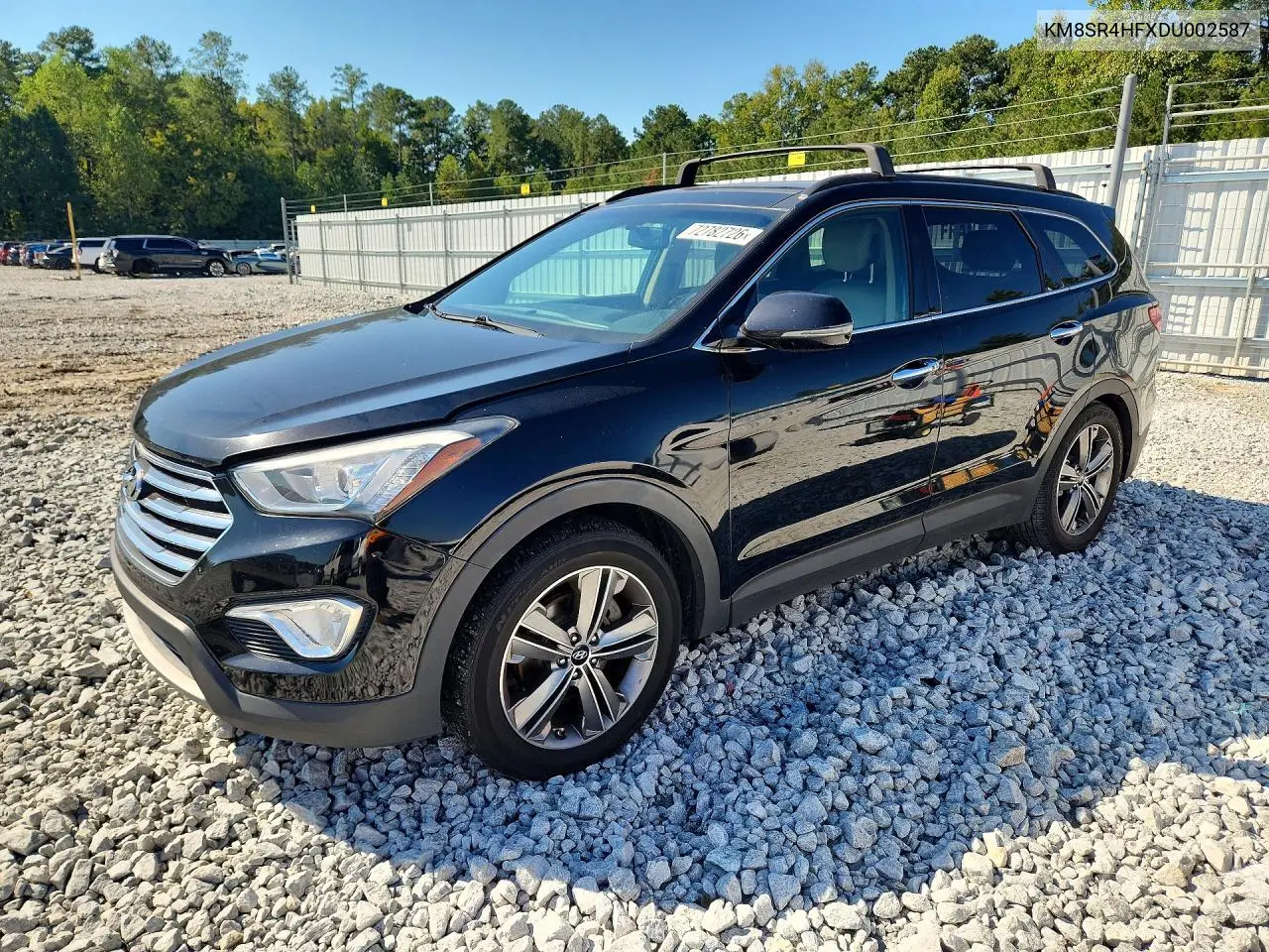 HYUNDAI SANTA FE 2013, VIN KM8SR4HFXDU002587