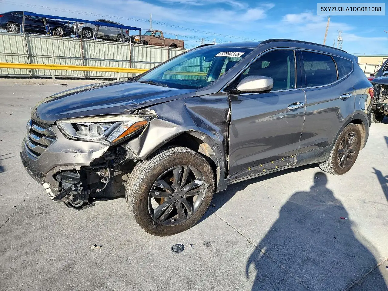 HYUNDAI SANTA FE 2013, VIN 5XYZU3LA1DG081088