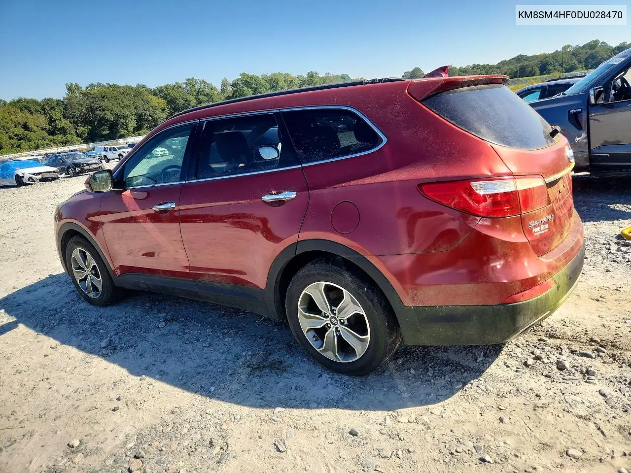 2013 HYUNDAI SANTA FE VIN KM8SM4HF0DU028470 — фото 2
