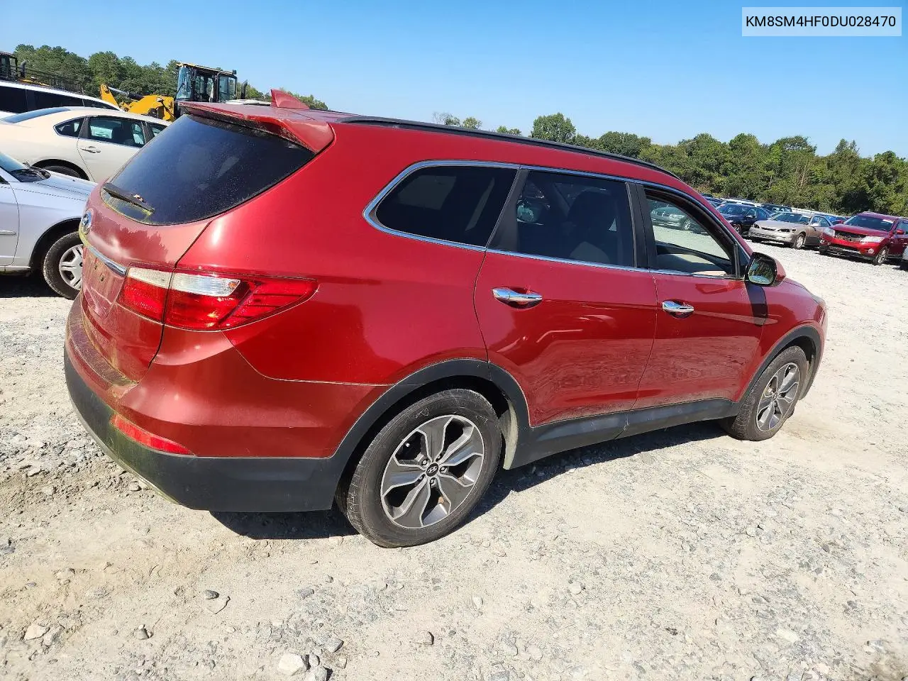 2013 HYUNDAI SANTA FE VIN KM8SM4HF0DU028470 — фото 3