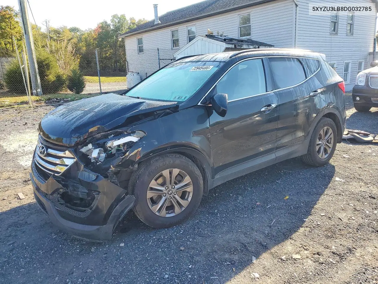 HYUNDAI SANTA FE 2013, VIN 5XYZU3LB8DG032785