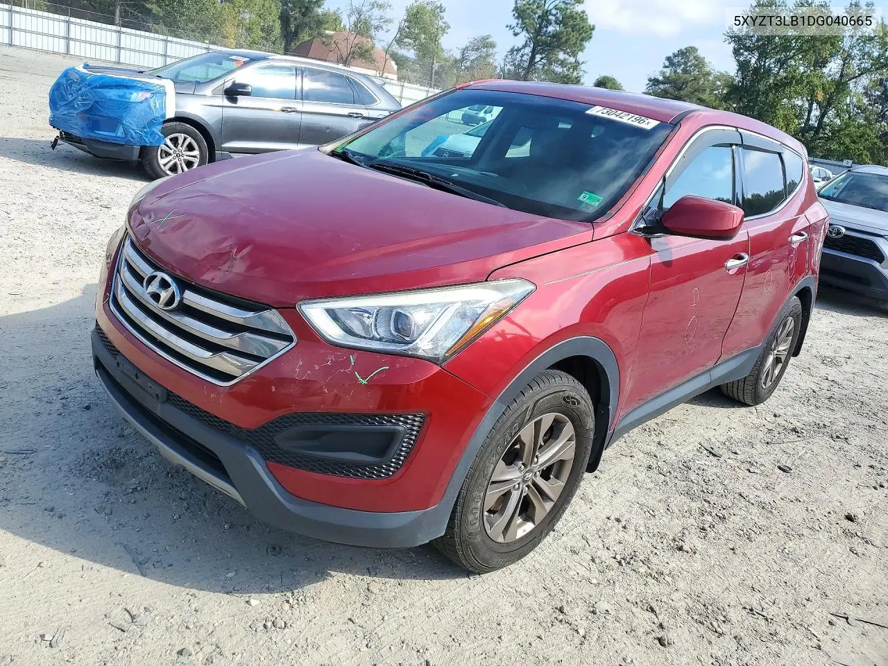 HYUNDAI SANTA FE 2013, VIN 5XYZT3LB1DG040665