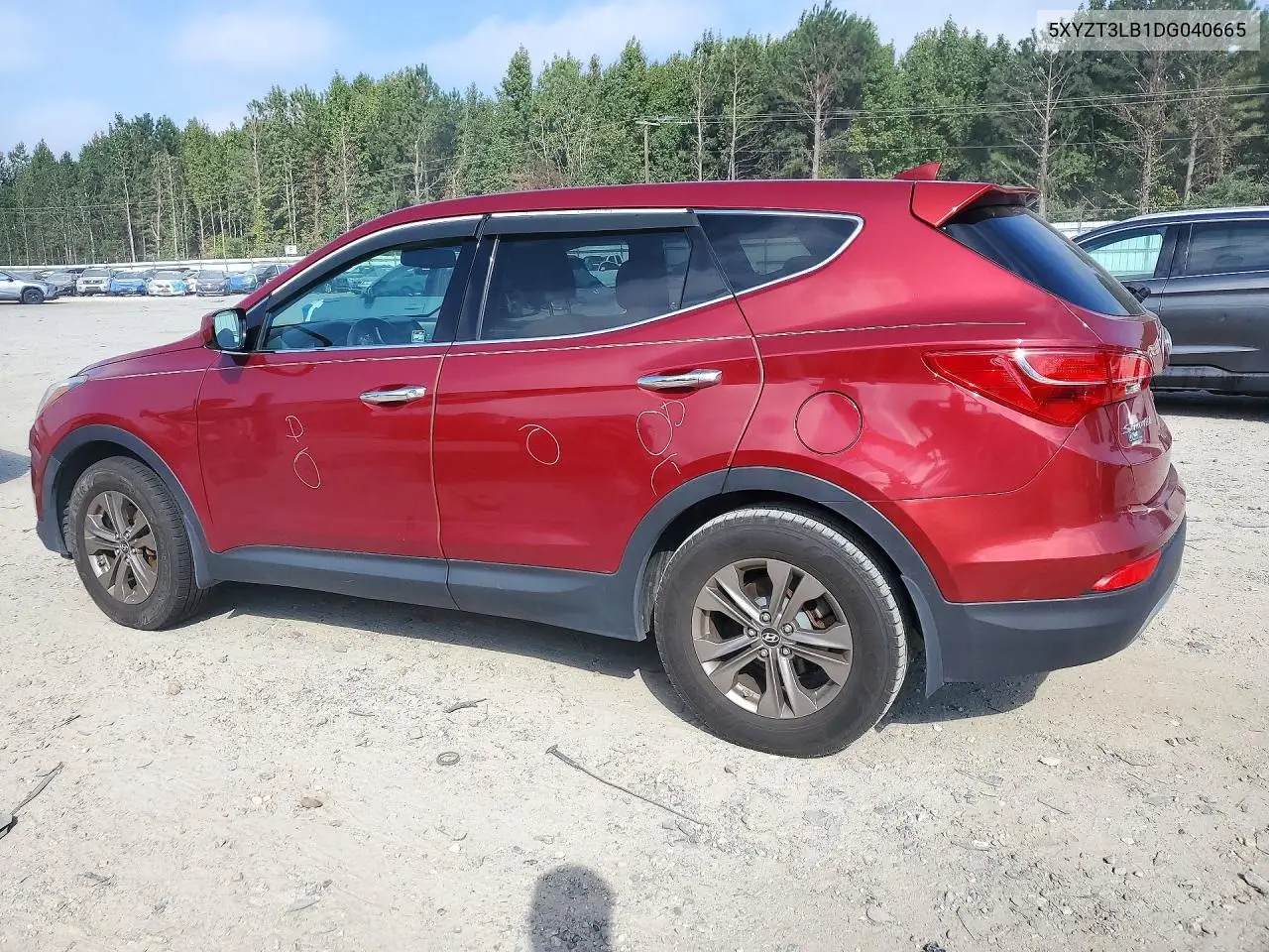 2013 HYUNDAI SANTA FE VIN 5XYZT3LB1DG040665 — фото 2