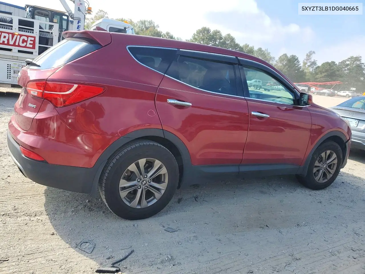 2013 HYUNDAI SANTA FE VIN 5XYZT3LB1DG040665 — фото 3