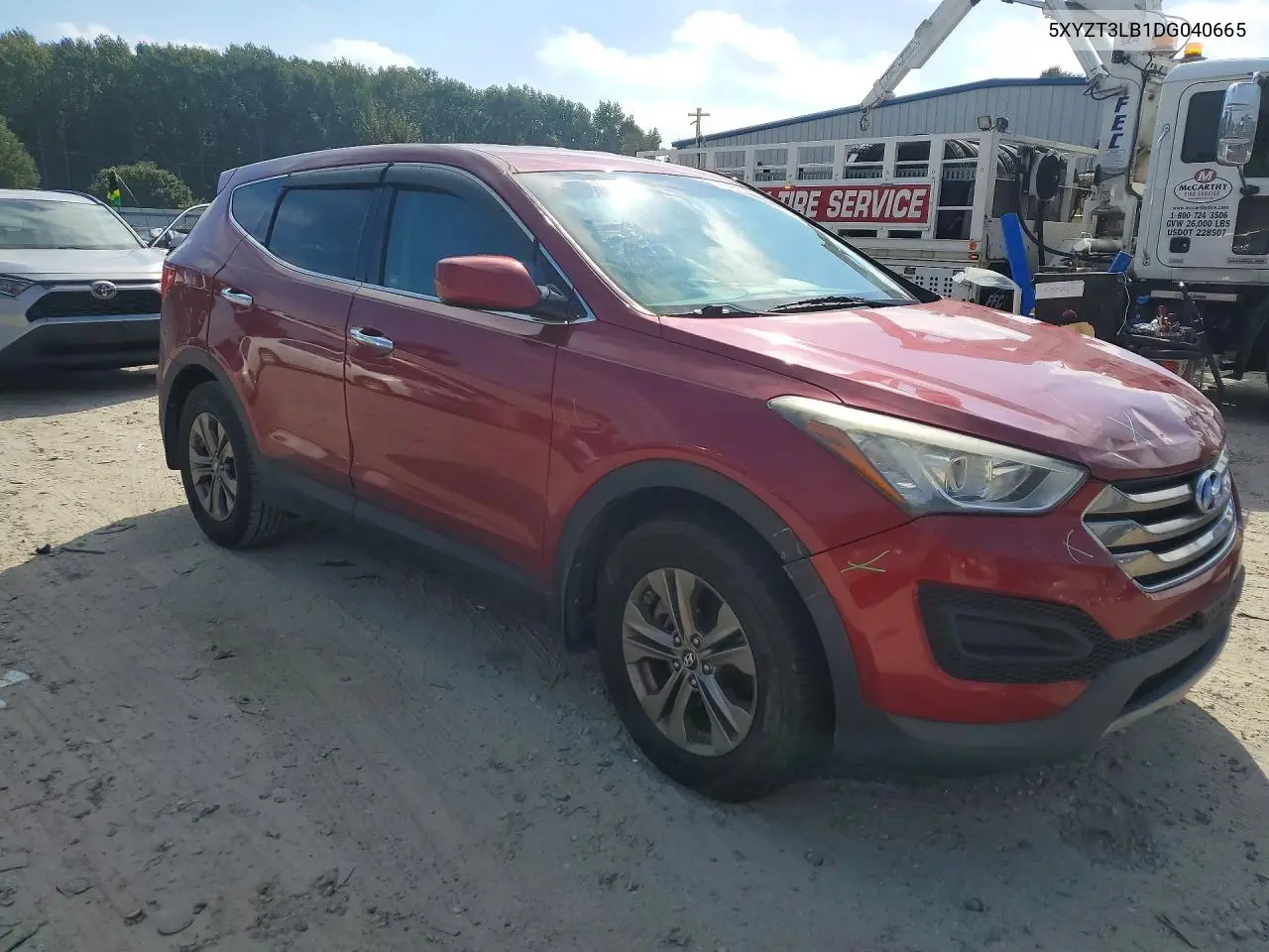 2013 HYUNDAI SANTA FE VIN 5XYZT3LB1DG040665 — фото 4