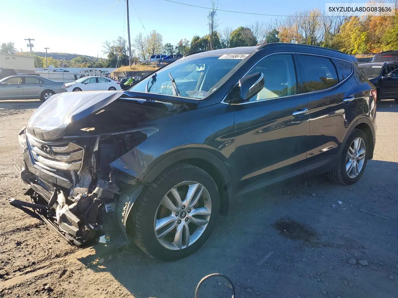 HYUNDAI SANTA FE 2013, VIN 5XYZUDLA8DG083636