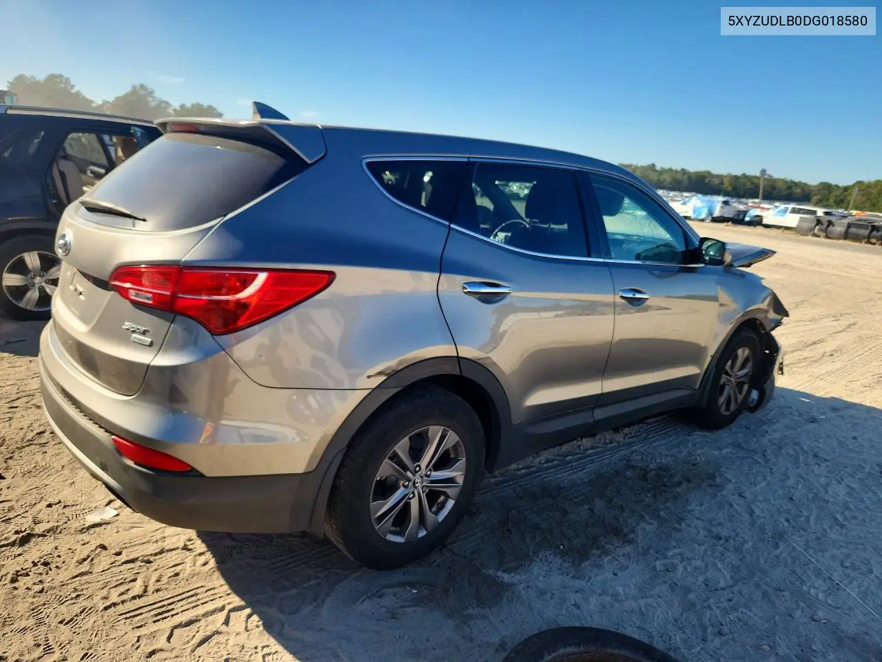 2013 HYUNDAI SANTA FE VIN 5XYZUDLB0DG018580 — фото 3