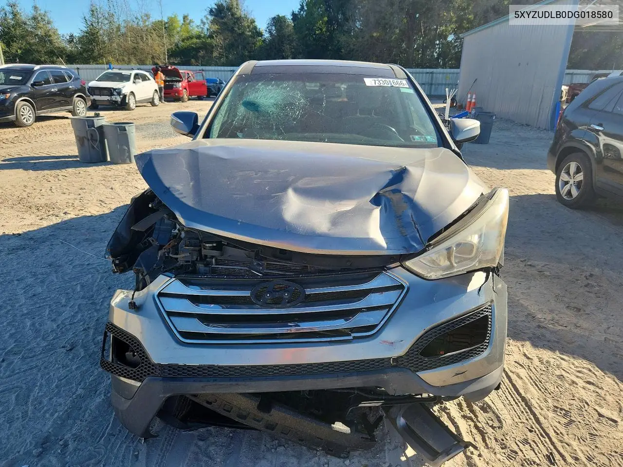 2013 HYUNDAI SANTA FE VIN 5XYZUDLB0DG018580 — фото 5