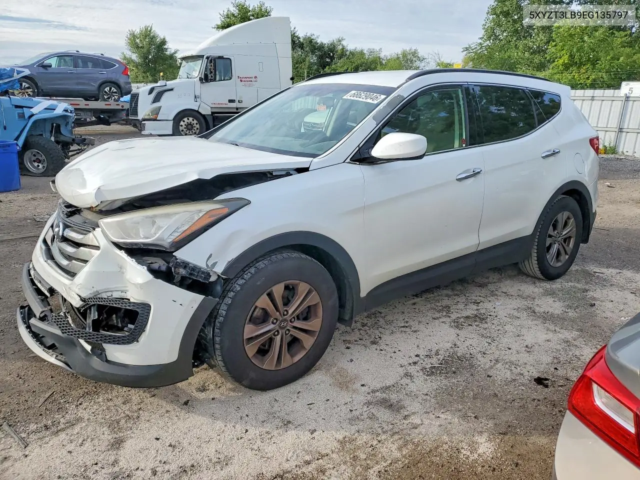 HYUNDAI SANTA FE 2014, VIN 5XYZT3LB9EG135797