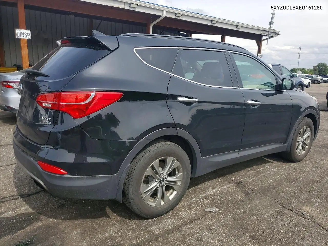 2014 HYUNDAI SANTA FE VIN 5XYZUDLBXEG161280 — фото 3