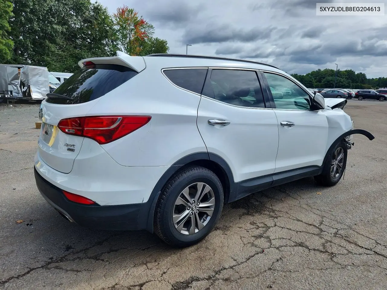 2014 HYUNDAI SANTA FE VIN 5XYZUDLB8EG204613 — фото 3