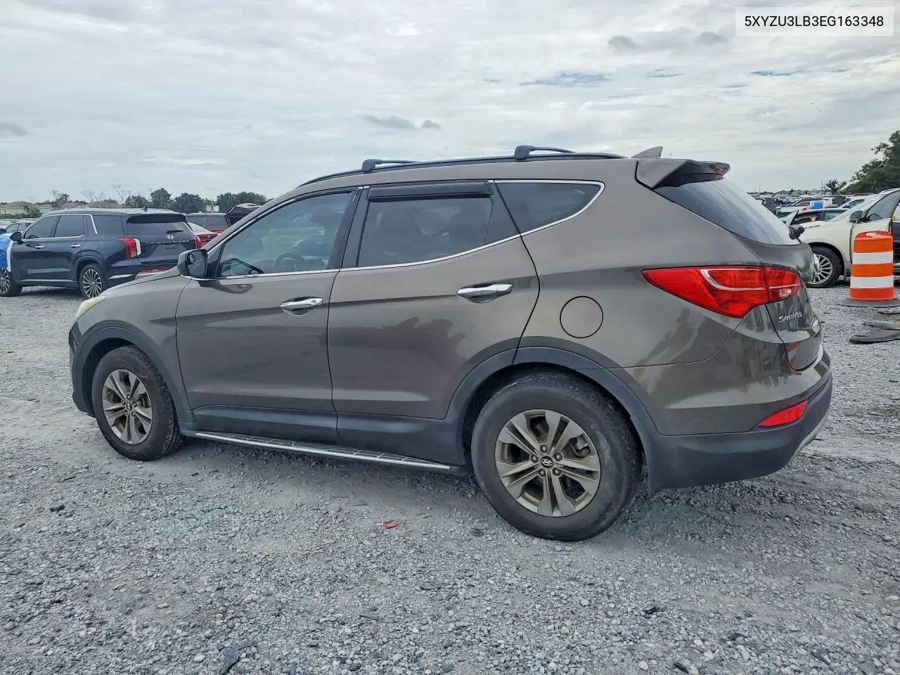 2014 HYUNDAI SANTA FE VIN 5XYZU3LB3EG163348 — фото 2