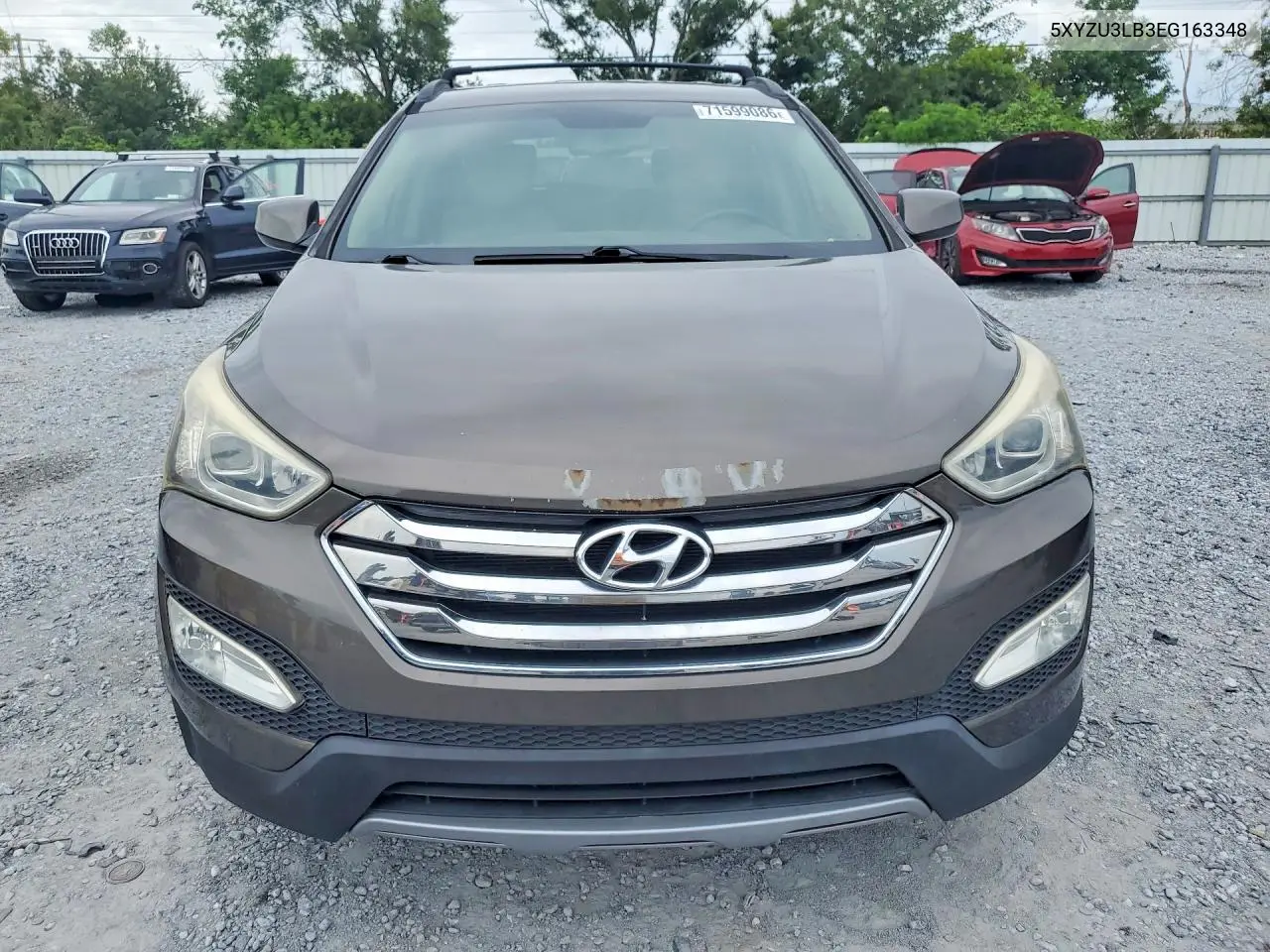 2014 HYUNDAI SANTA FE VIN 5XYZU3LB3EG163348 — фото 5