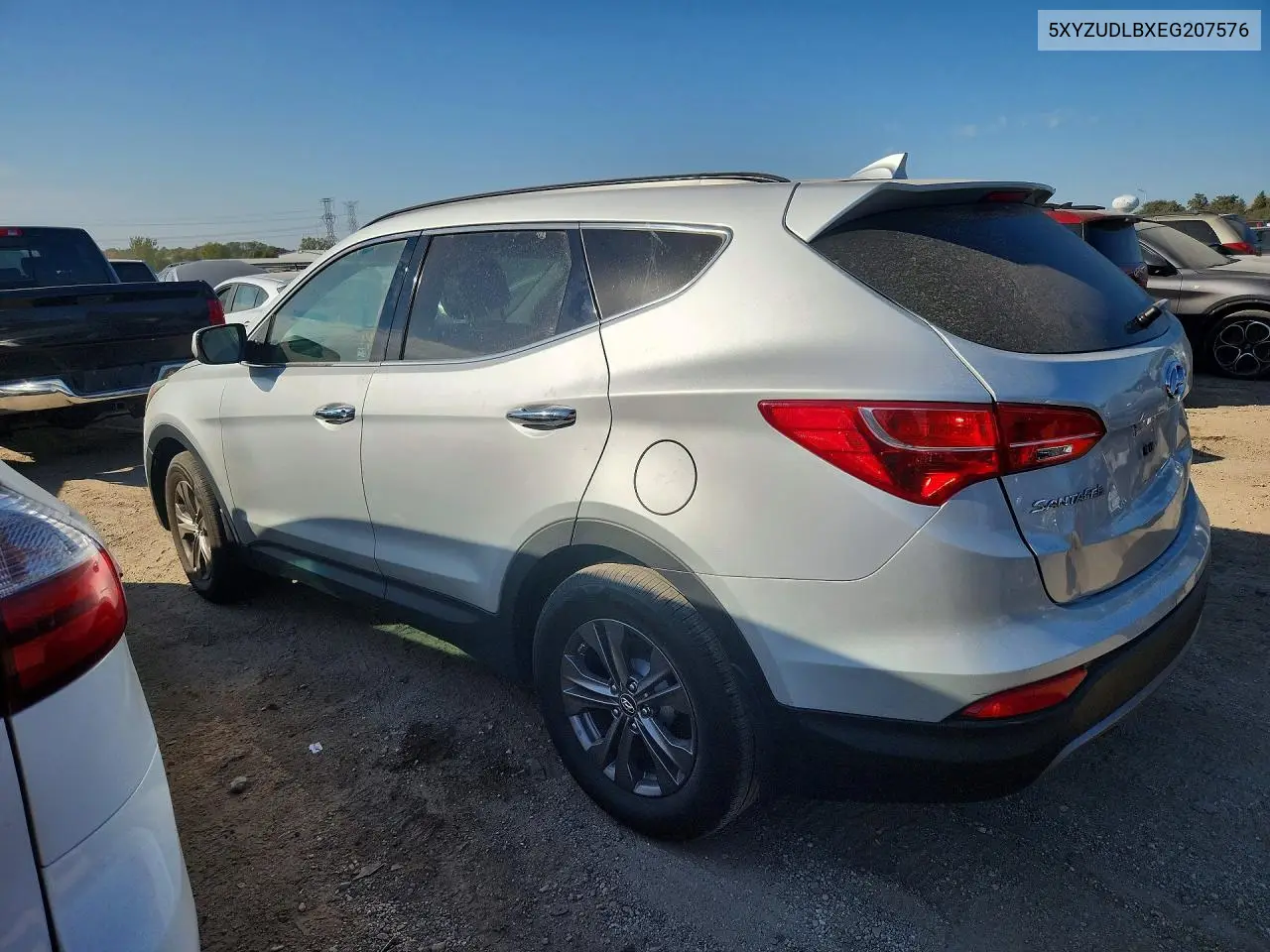 2014 HYUNDAI SANTA FE VIN 5XYZUDLBXEG207576 — фото 2