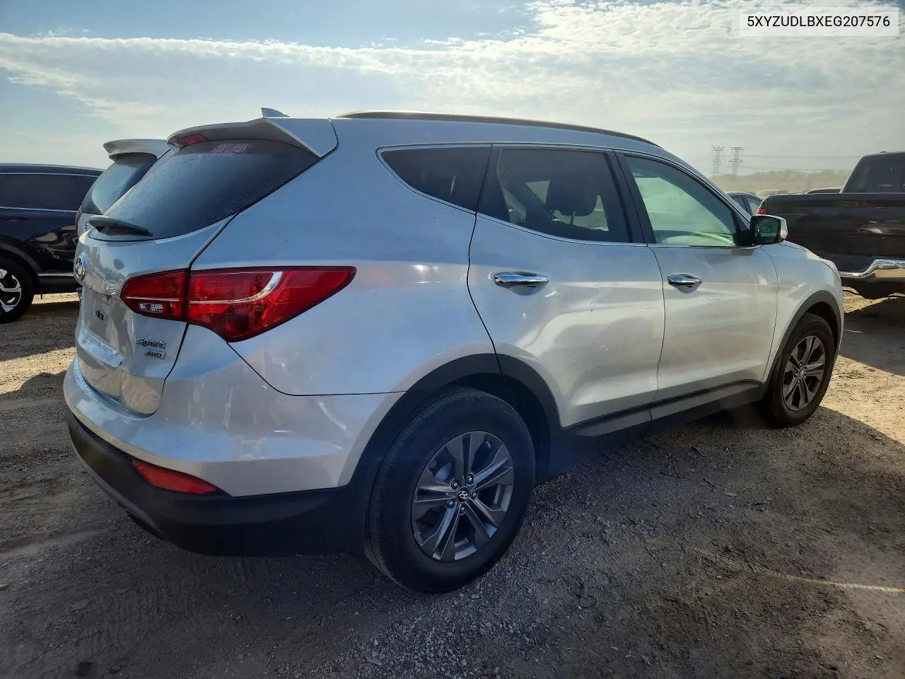 2014 HYUNDAI SANTA FE VIN 5XYZUDLBXEG207576 — фото 3