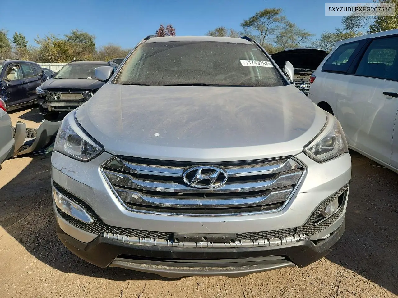 2014 HYUNDAI SANTA FE VIN 5XYZUDLBXEG207576 — фото 5