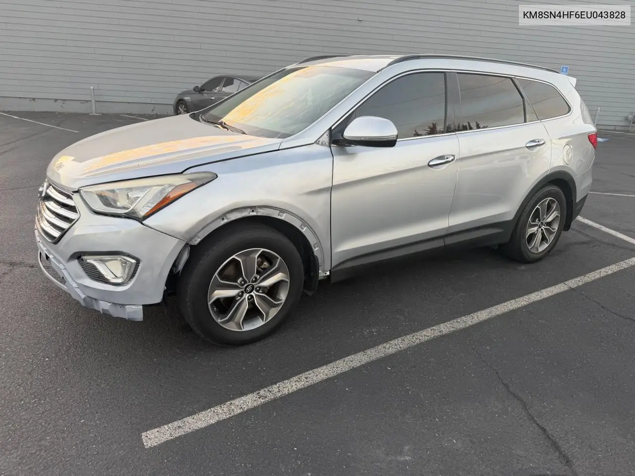 2014 HYUNDAI SANTA FE VIN KM8SN4HF6EU043828 — фото 2