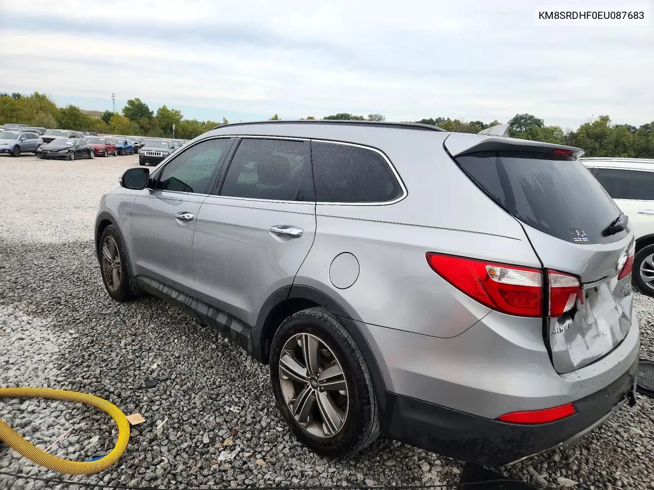 2014 HYUNDAI SANTA FE VIN KM8SRDHF0EU087683 — фото 2