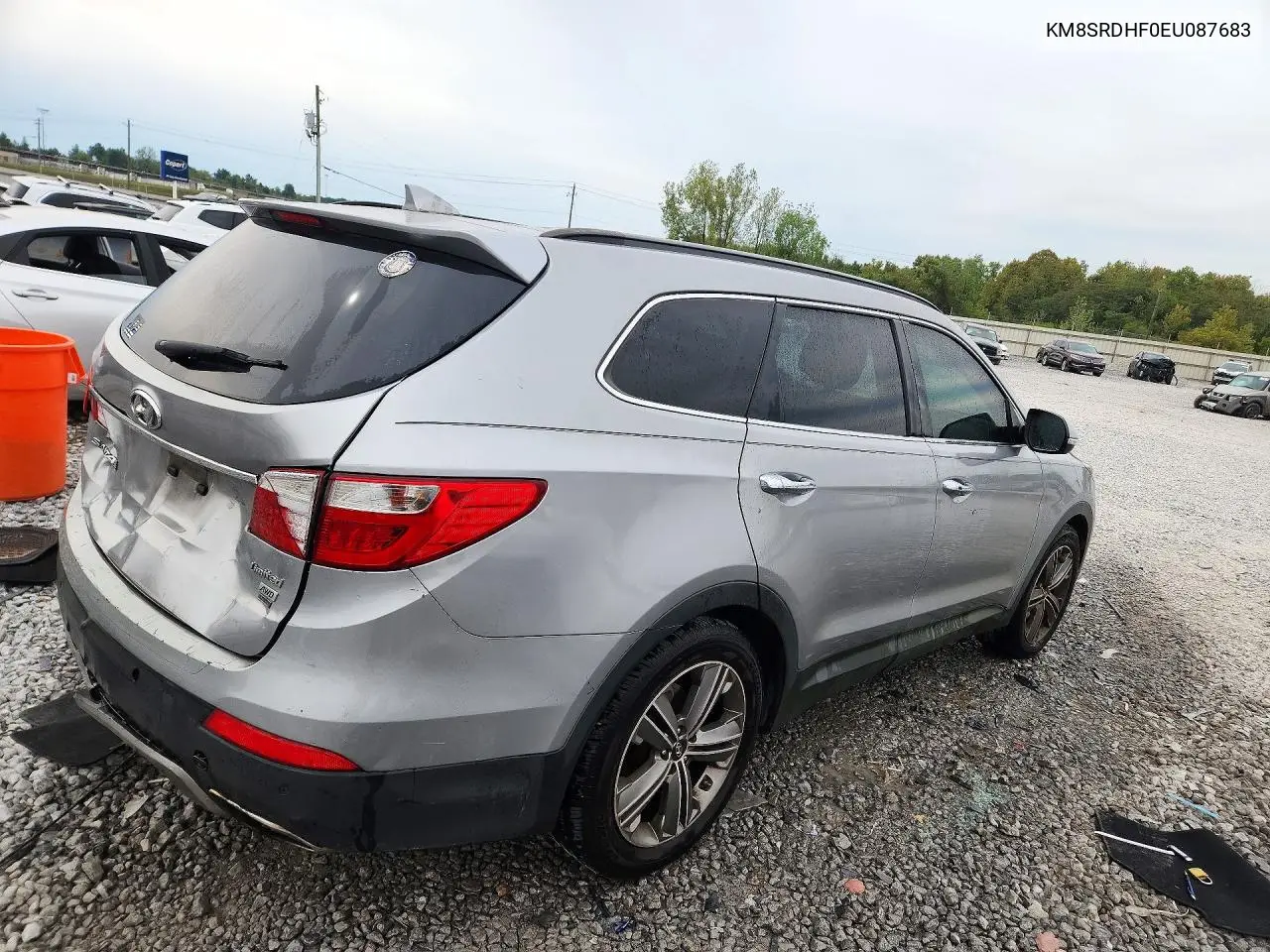 2014 HYUNDAI SANTA FE VIN KM8SRDHF0EU087683 — фото 3
