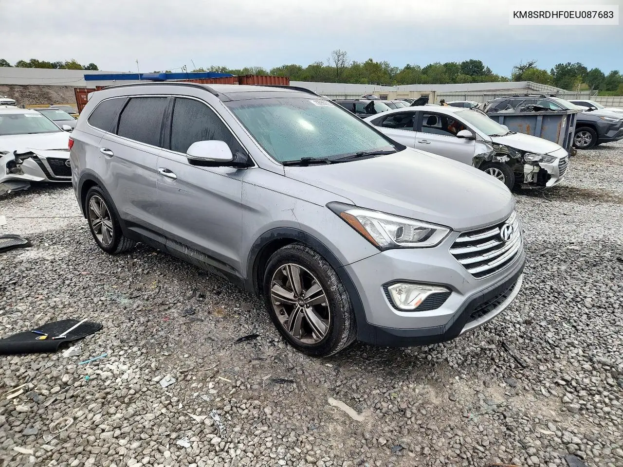 2014 HYUNDAI SANTA FE VIN KM8SRDHF0EU087683 — фото 4