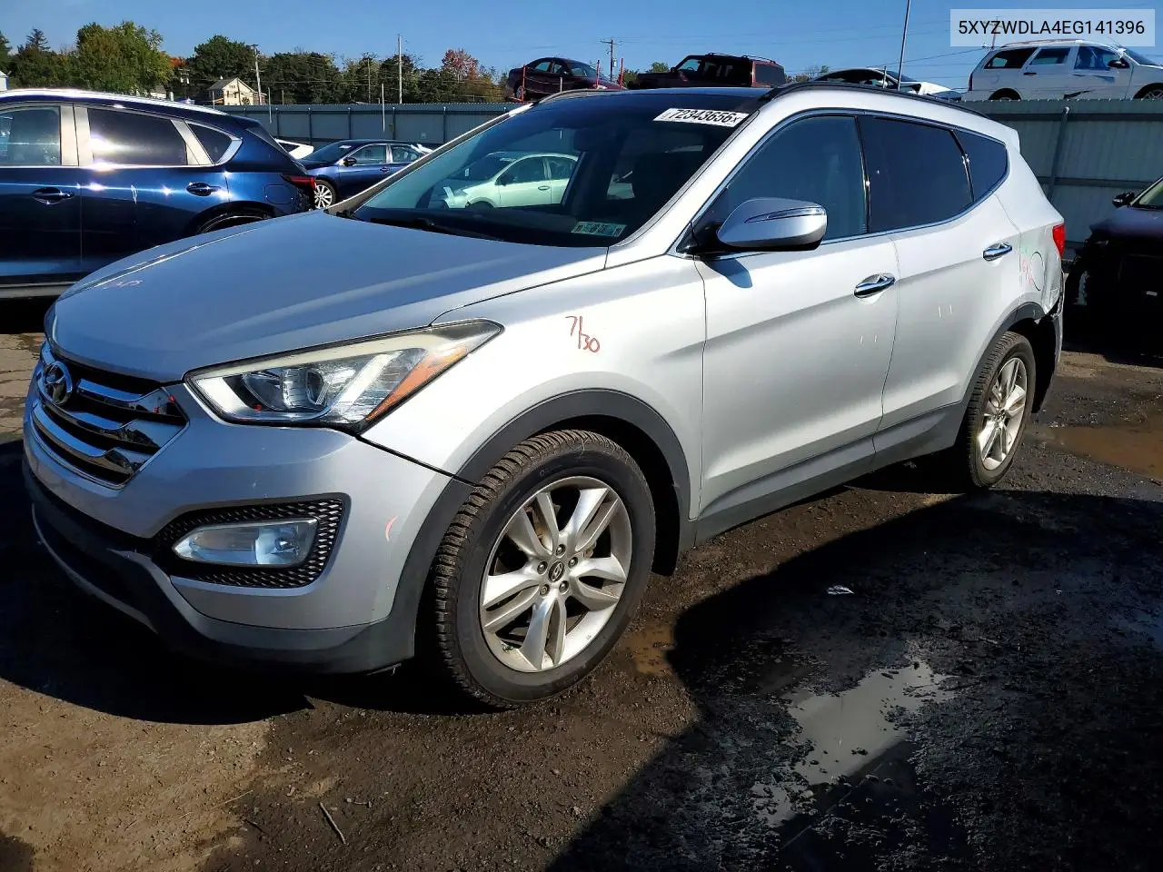 HYUNDAI SANTA FE 2014, VIN 5XYZWDLA4EG141396