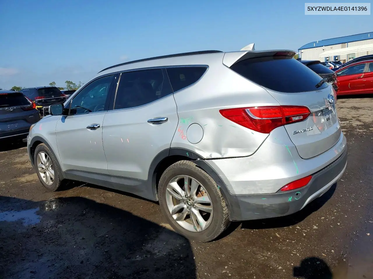 2014 HYUNDAI SANTA FE VIN 5XYZWDLA4EG141396 — фото 2