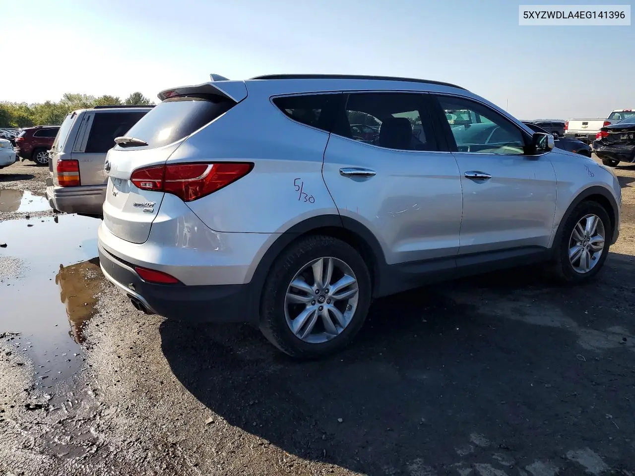 2014 HYUNDAI SANTA FE VIN 5XYZWDLA4EG141396 — фото 3