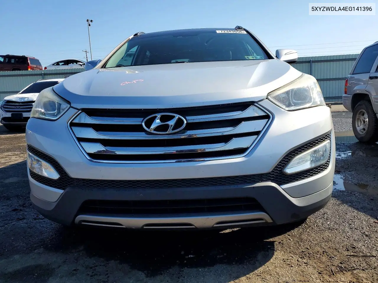 2014 HYUNDAI SANTA FE VIN 5XYZWDLA4EG141396 — фото 5