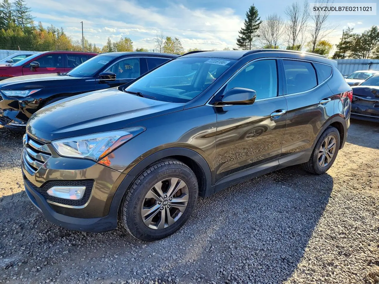 HYUNDAI SANTA FE 2014, VIN 5XYZUDLB7EG211021