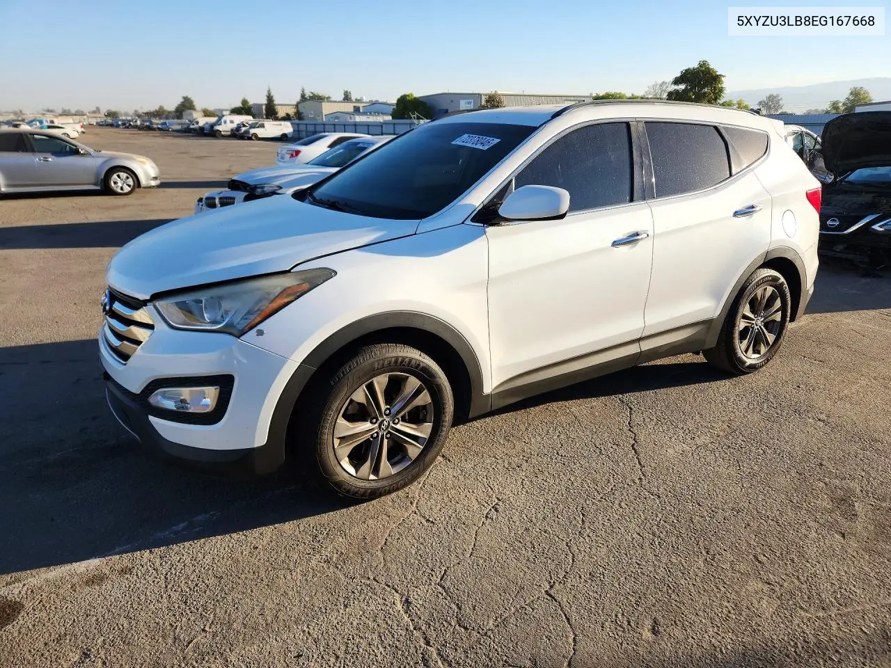 HYUNDAI SANTA FE 2014, VIN 5XYZU3LB8EG167668