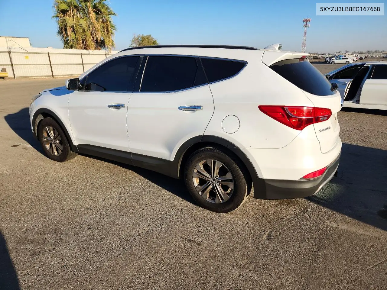 2014 HYUNDAI SANTA FE VIN 5XYZU3LB8EG167668 — фото 2