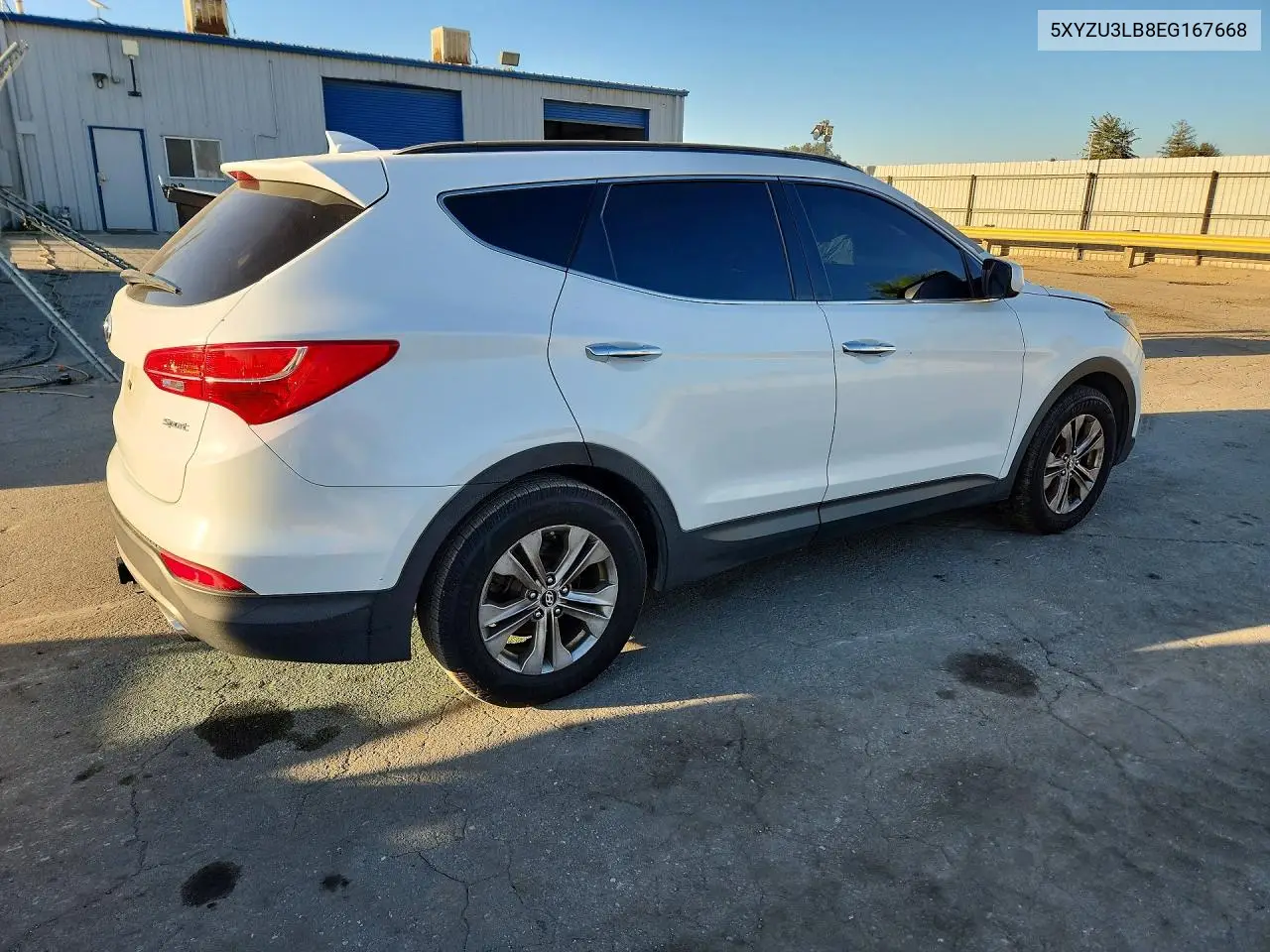2014 HYUNDAI SANTA FE VIN 5XYZU3LB8EG167668 — фото 3