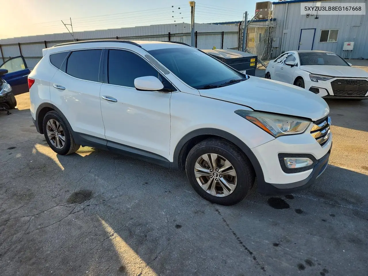 2014 HYUNDAI SANTA FE VIN 5XYZU3LB8EG167668 — фото 4