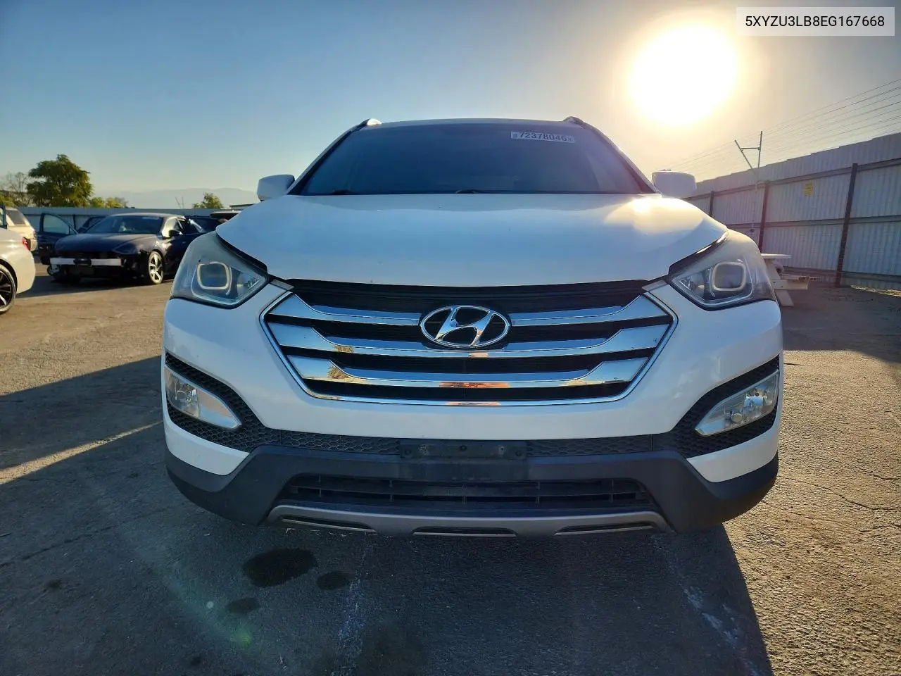 2014 HYUNDAI SANTA FE VIN 5XYZU3LB8EG167668 — фото 5