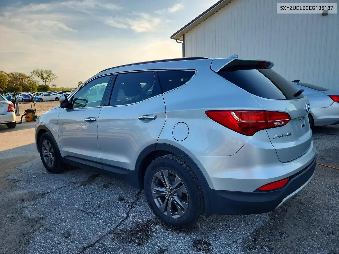 2014 HYUNDAI SANTA FE VIN 5XYZUDLB0EG135187 — фото 2