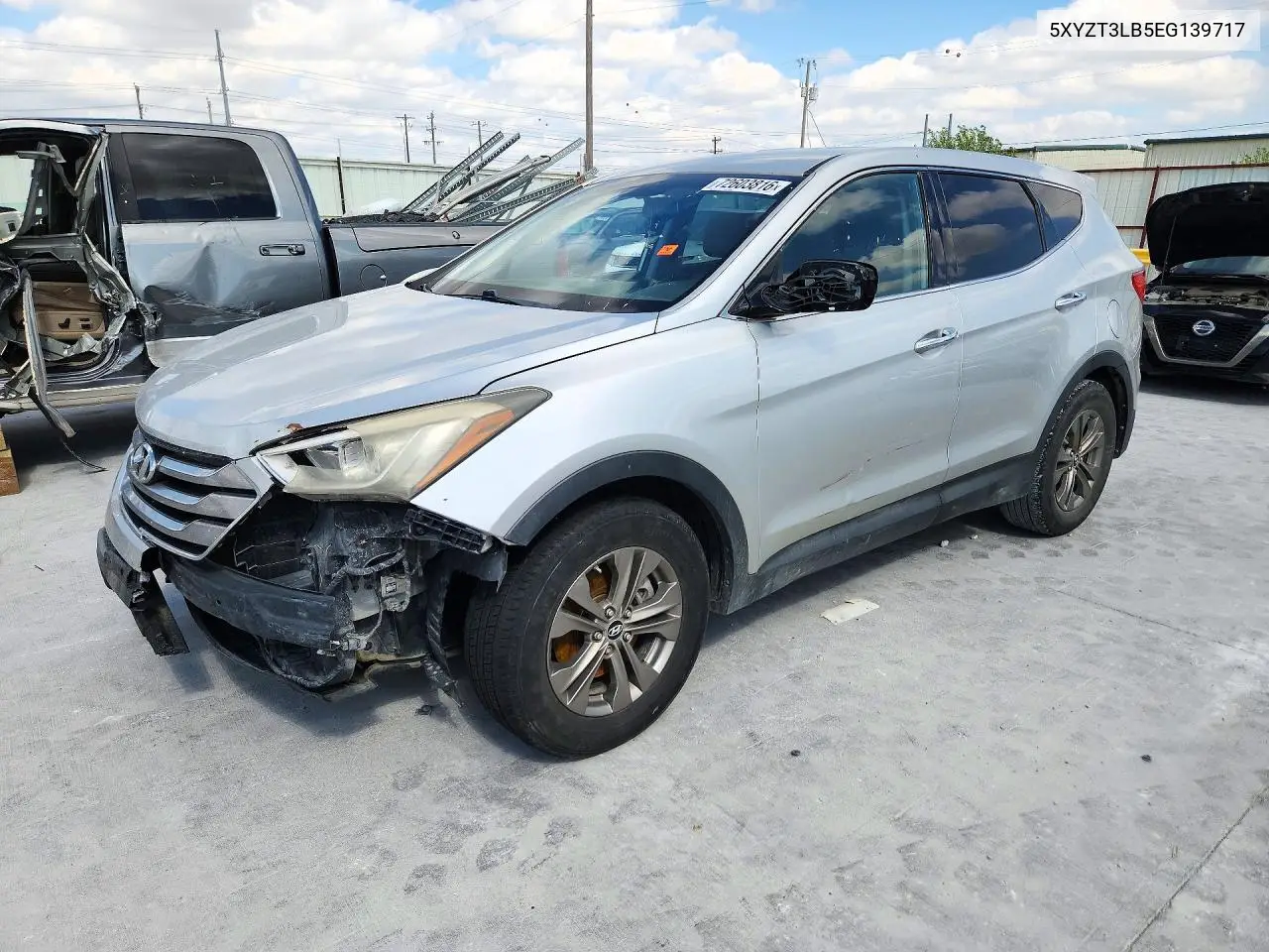 HYUNDAI SANTA FE 2014, VIN 5XYZT3LB5EG139717