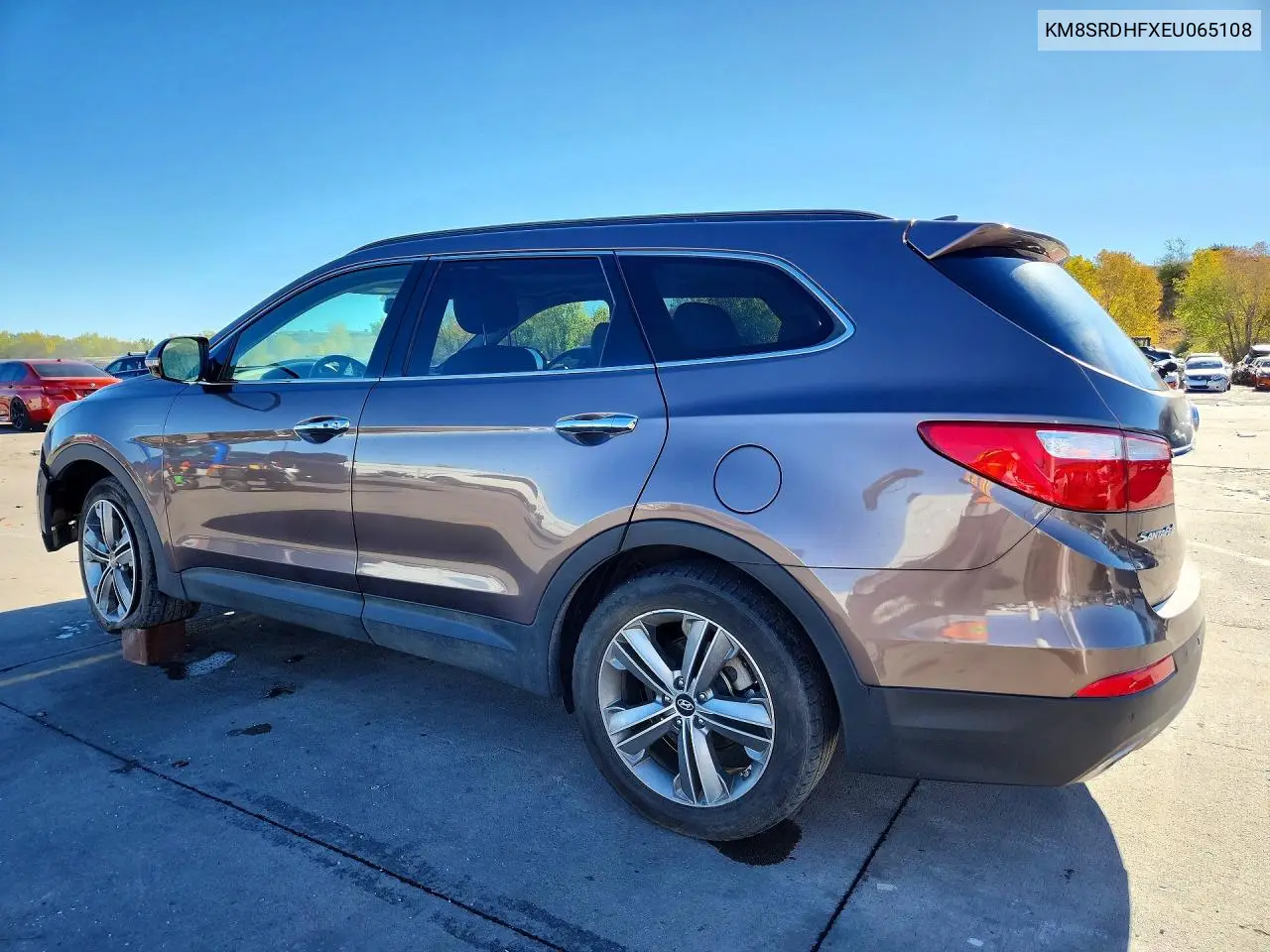 2014 HYUNDAI SANTA FE VIN KM8SRDHFXEU065108 — фото 2