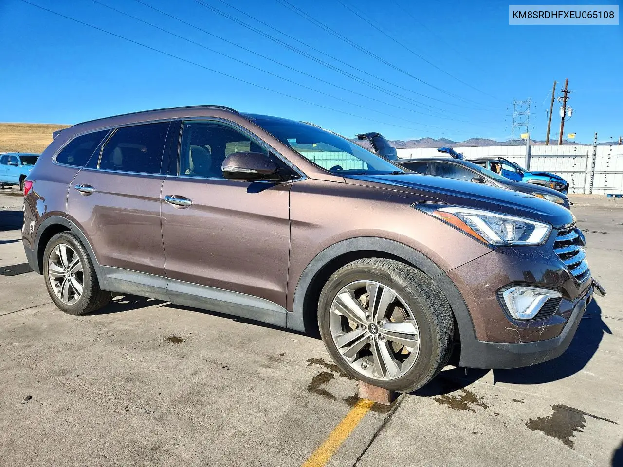 2014 HYUNDAI SANTA FE VIN KM8SRDHFXEU065108 — фото 4