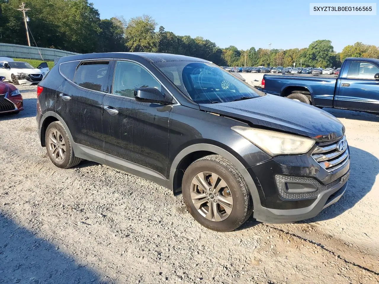 2014 HYUNDAI SANTA FE VIN 5XYZT3LB0EG166565 — фото 4