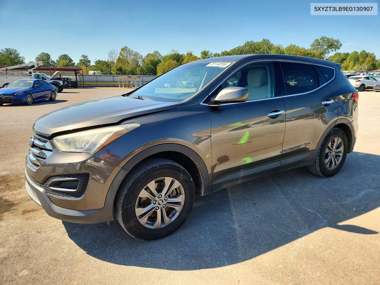 HYUNDAI SANTA FE 2014, VIN 5XYZT3LB9EG130907