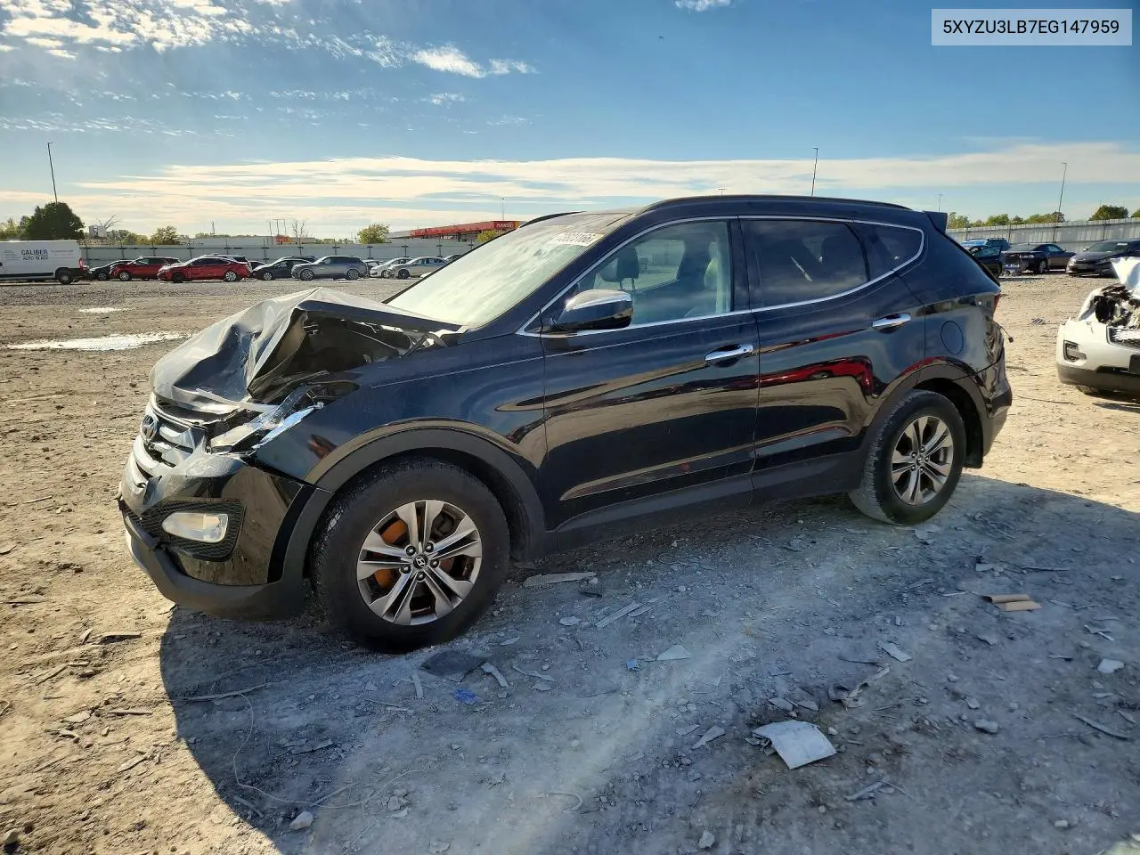 HYUNDAI SANTA FE 2014, VIN 5XYZU3LB7EG147959