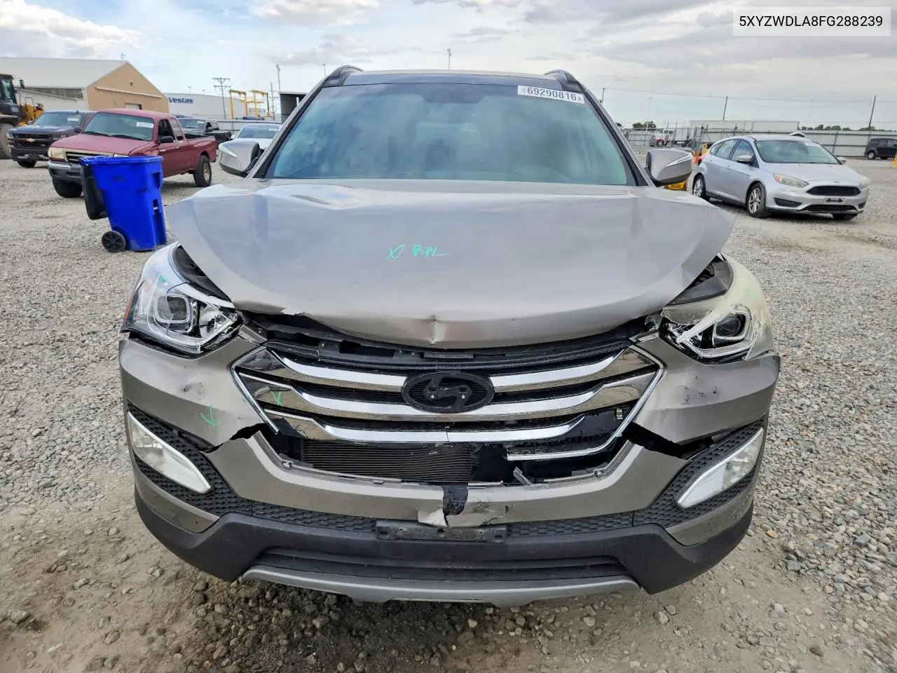 2015 HYUNDAI SANTA FE VIN 5XYZWDLA8FG288239 — фото 5