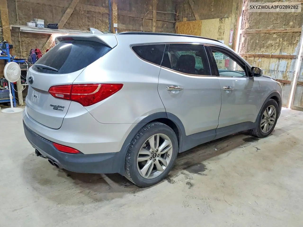 2015 HYUNDAI SANTA FE VIN 5XYZWDLA3FG289282 — фото 3