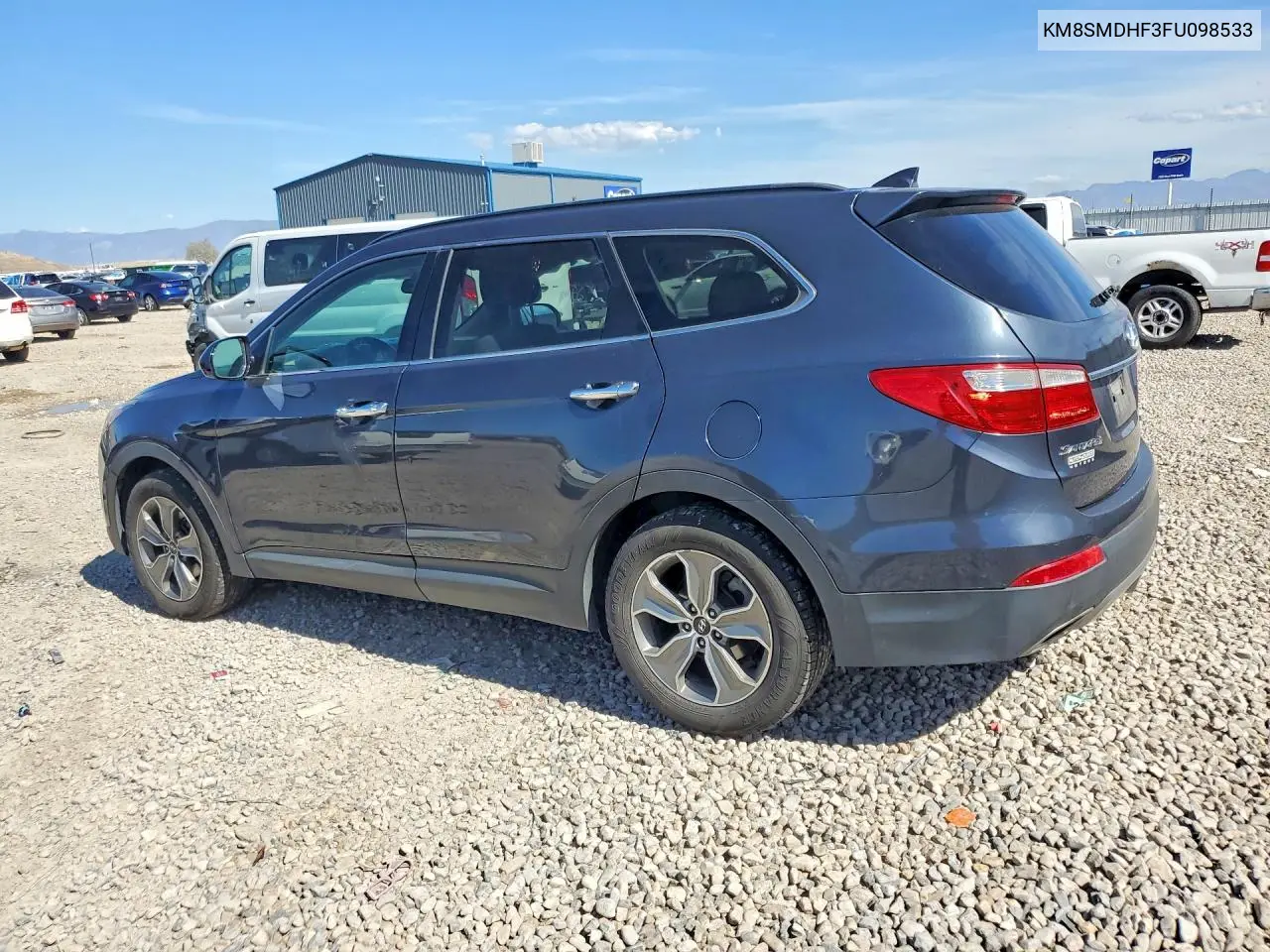 2015 HYUNDAI SANTA FE VIN KM8SMDHF3FU098533 — фото 2