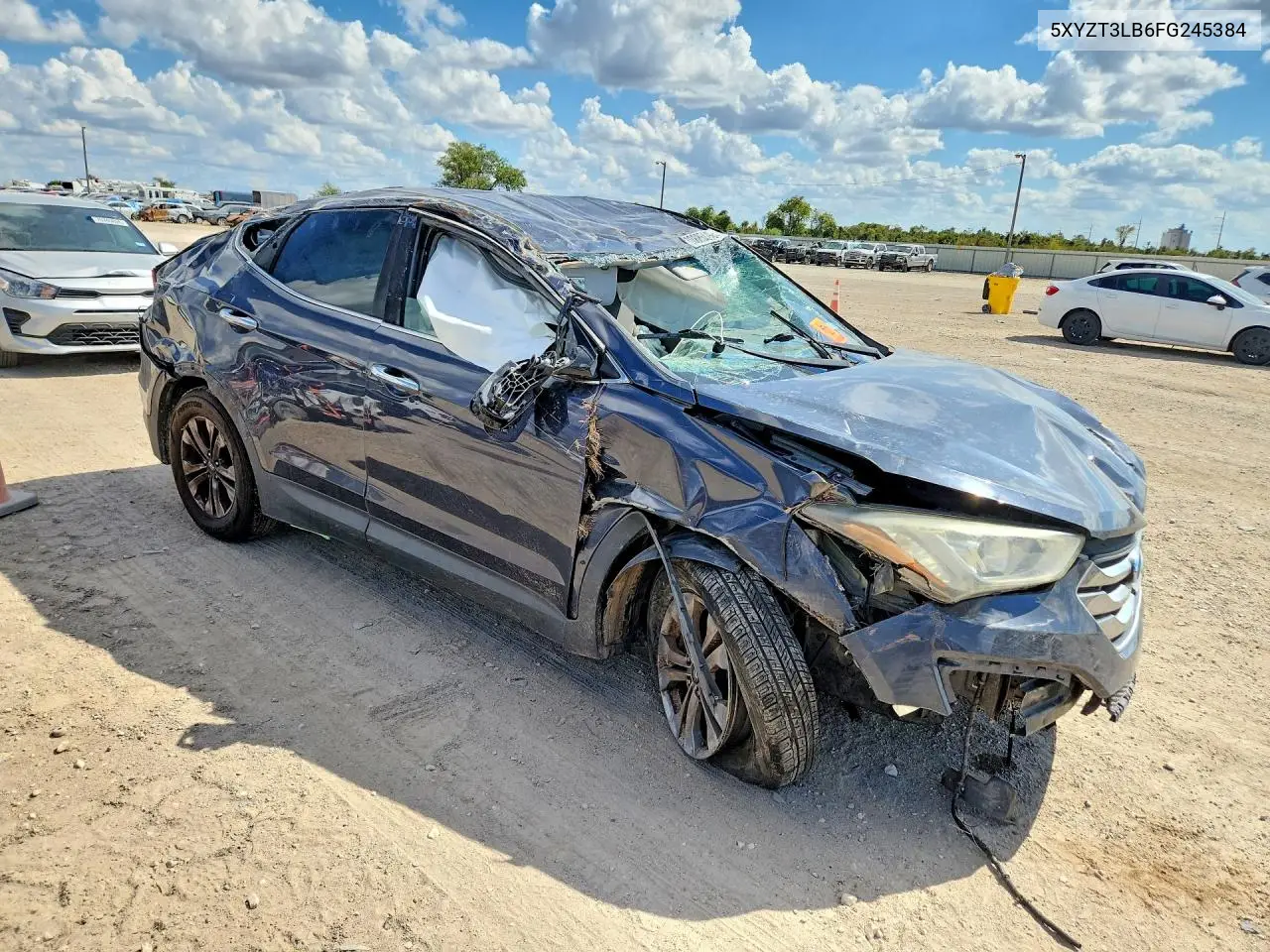 2015 HYUNDAI SANTA FE VIN 5XYZT3LB6FG245384 — фото 4